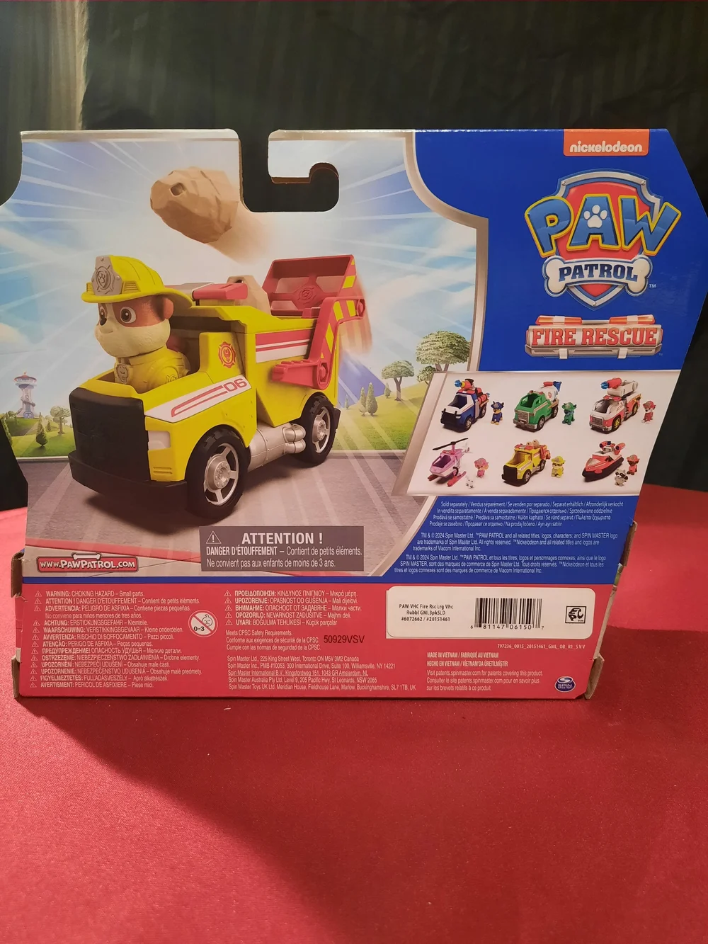PAW Patrol Fire Rescue Rubble Dump Truck And Accessories NIB